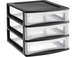 Tour 3 tiroirs pm 180x215x161 noir EDA - 17732