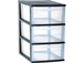 Tour 3 tiroirs gm 255x360x410 noir EDA - 17736