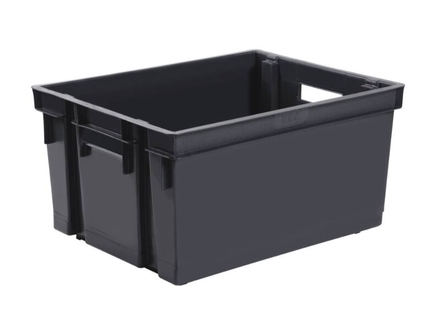 Bac de rangement 30l superposable 441x345x235 gris EDA - 17738