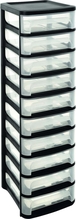 Tour 10 tiroirs 320x370x1021 noir EDA - 17745