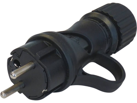 Fiche caoutchouc schuko 2p+e 16a ip44 FANTON - 17915