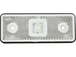 Catadioptre rectangulaire blanc 110x41 a led - 17937
