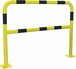 BARRIERE DE SECURITE AVEC PLATINE - TUBE DIAMETRE 60MM - NOIR/ JAUNE -18142