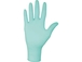 Boite de 100 gants nitriles verts jetable non poudres taille l - 18261