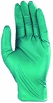 Boite de 100 gants nitriles verts jetable non poudres taille l - 18261