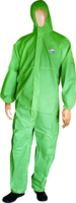 Combinaison verte t4 prot.chimique 5/6 - 18268
