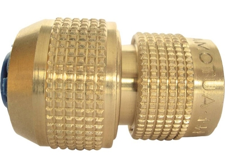 Raccord automatique laiton 6 billes bague bleue p/tuyau diam 15 BOUTTE - 18798