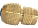 Raccord automatique laiton 6 billes bague bleue pour tuyau diam 19 BOUTTE - 18799