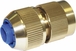 Raccord automatique laiton 3 billes bague bleue pour tuyau diam 15 BOUTTE - 18800