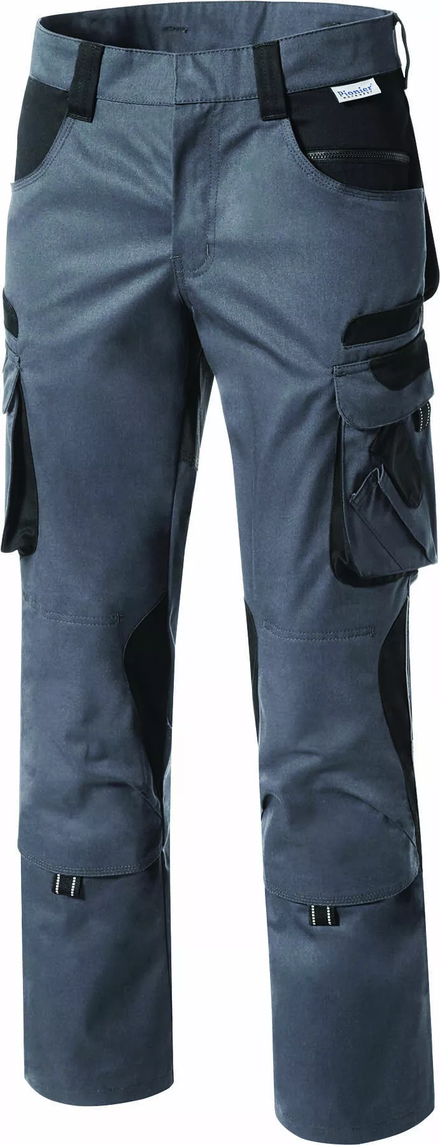 Pantalon gris ligne pure coton PIONIER - 18814