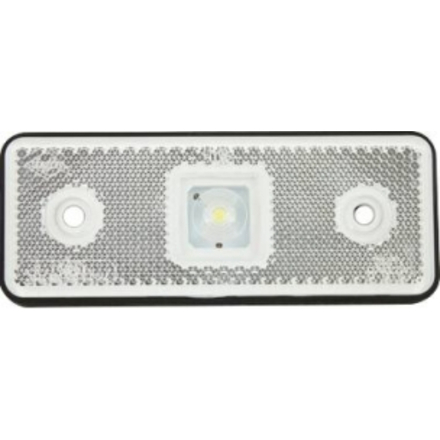 CATADIOPTRE RECTANGULAIRE BLANC 110X41 A LED SOUS COQUE - SODIFLASH - 19036