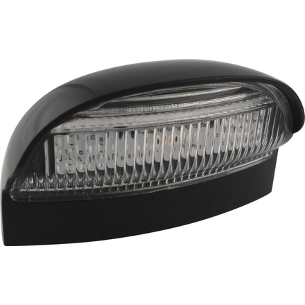 FEU ECLAIREUR DE PLAQUE LED 12/24V NOIR SOUS COQUE - SODELEC - 19064