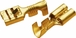 LOT DE 100 COSSES FEMELLES 63MM SECTION 1-25 EN LAITON - - 19542