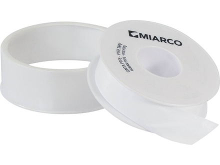 Ruban au ptfe blanc 12mmx12mx0.1mm homologue gaz MIARCO - 20568