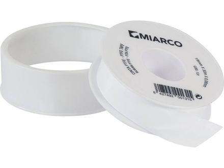 Ruban au ptfe blanc 19mmx30mx0.08mm MIARCO - 20570