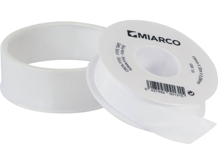Ruban au ptfe blanc 19mmx30mx0.08mm MIARCO - 20571