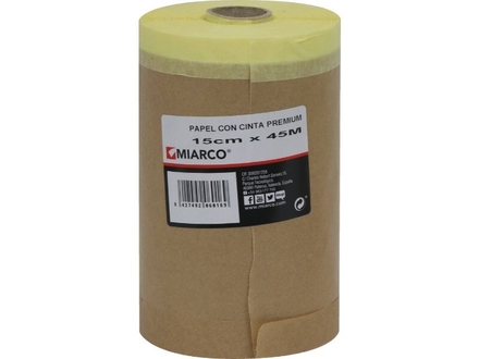 Papier avec ruban de masquage 80°c 15cmx45m MIARCO - 20601