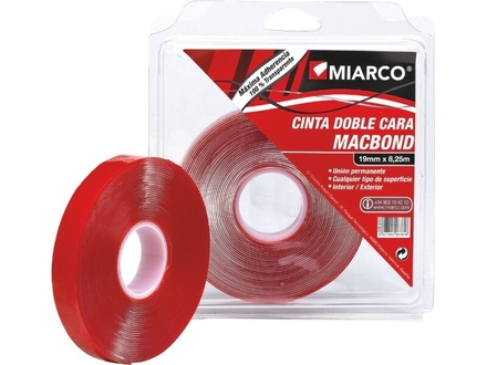 RUBAN DOUBLE FACE LOGOS ET MOULURES 19MMX8.25M - EN BLISTER - 20622