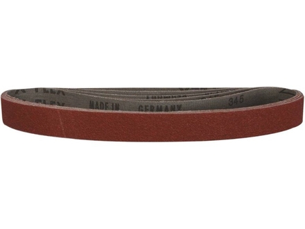 Lot de 10 bandes toiles 10mm x 330mm gr40 pour ponceuse a bande 06917 - 20630
