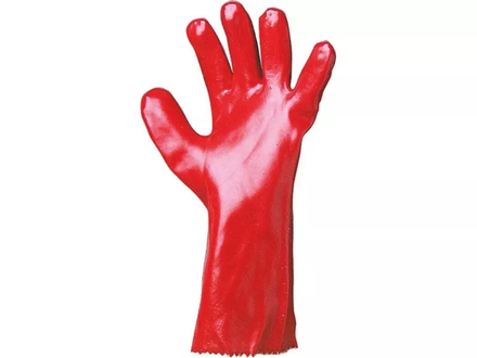 GANT -L 36CM- TOUT ENDUIT PVC ROUGE - 21166