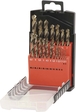 Coffret pvc de 19 forets métaux hss 5% cobalt taillés meulés de 1 à 10mm DRAKKAR TOOLS - 22232