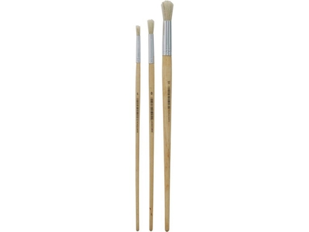 Lot de 3 pinceaux fins ronds 6mm / 8mm / 12mm - 22600