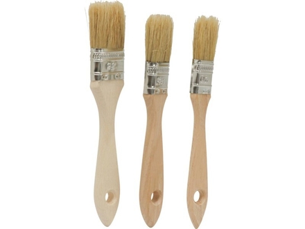 Lot de 3 pinceaux queue de morue acryl. 20/25/36mm DRAKKAR TOOLS - 22616