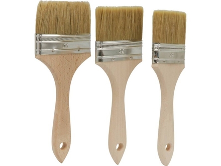 Lot de 3 pinceaux queue de morue acryl. 63/76/90mm DRAKKAR TOOLS - 22618