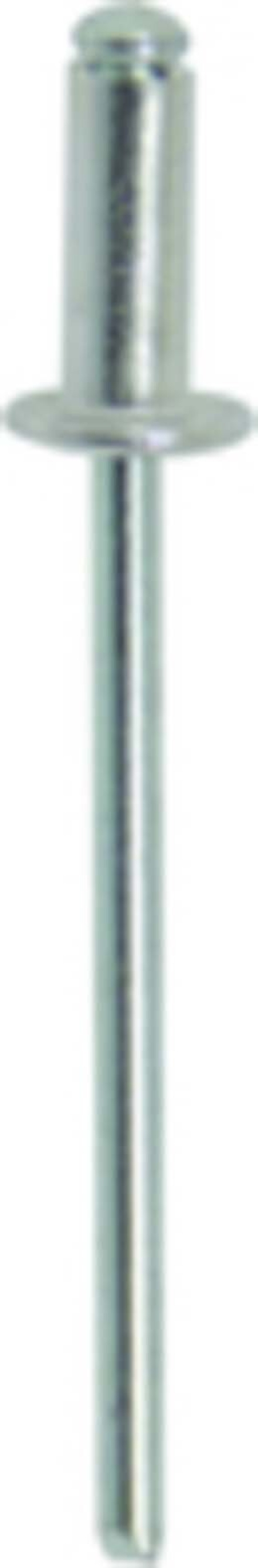 25 rivets alu/acier tp 4.8x25 - 2383725