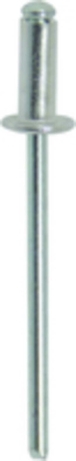 25 rivets alu/acier tp 4.8x25 - 2383725