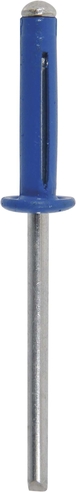 Lot 100 rivets petale 4x18 bleu special immatriculation - 23910100