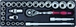 Servante 7 tiroirs 09248 + 4 tiroirs outils modules plastiques DRAKKAR TOOLS - 25042