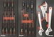 Servante d'atelier 7 tiroirs composée de 205 outils - modules finition carbone DRAKKAR TOOLS - 25059