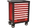 Servante 8 tiroirs rouge 09203 (6 tiroirs pleins +2 vides) module finition metal DRAKKAR TOOLS - 25088