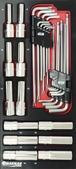 Servante 7 tiroirs 09217 (3 tiroirs pleins +4 vides) module finition metal DRAKKAR TOOLS - 25091