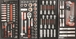 Servante d'atelier xxl 7 tiroirs composée de 235 outils DRAKKAR TOOLS - 25100