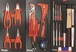Servante atelier 7 tiroirs + 2 portes latérales composée 107 outils pl DRAKKAR TOOLS - 25104