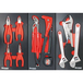 SERVANTE A PORTES 09258 +3 TIROIRS D'OUTILS (70 pcs) + CONSOMMABLE - DRAKKAR TOOLS - 25105