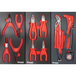 SERVANTE 7 TIROIRS 09231 + 4 TIROIRS MODULES CARBONE - 188 OUTILS - DRAKKAR TOOLS - 25113