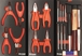 Servante d'atelier 8 tiroirs 249 outils - modules finition métal DRAKKAR - 25115