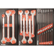 SERVANTE 7 TIROIRS 09141 + 5 TIROIRS MODULES CARBONE - 205 OUTILS - DRAKKAR TOOLS - 25120