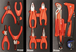 Servante d'atelier 8 tiroirs composée de 263 outils PL - modules finition métal DRAKKAR TOOLS - 25124