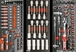 Servante d'atelier 8 tiroirs composée de 263 outils PL - modules finition métal DRAKKAR TOOLS - 25124