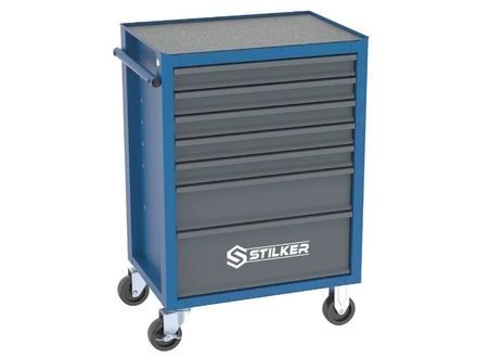 Servante d'atelier 7 tiroirs STILKER 147 outils - modules mousses - 25128