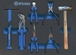 Servante d'atelier 7 tiroirs STILKER 147 outils - modules mousses - 25128