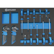 SERVANTE 6 TIROIRS 72513 - 147 OUTILS - STILKER - 25129