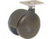 Roulette de fauteuil pivotante dble galet d.50 a platine - 26360
