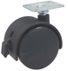 Roulette de fauteuil pivot.+frein dle galet d.50 a tige 10mm - 26367