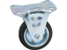 Roulette fixe chape zinguee bandage caoutchouc d.80 60kg - 26400