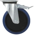 Roulette fixe chape zinguee bandage bleu d.125 150kg - 26432
